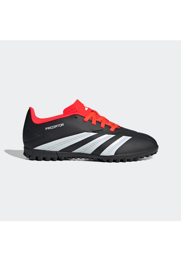 Adidas - Buty do piłki nożnej dla dzieci ADIDAS Predator Club TF. Kolor: czarny, czerwony, wielokolorowy. Materiał: syntetyk, kauczuk. Szerokość cholewki: normalna