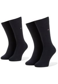 TOMMY HILFIGER - Tommy Hilfiger Skarpety długie 371111 Granatowy. Kolor: niebieski. Materiał: materiał #1