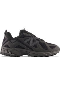 Buty męskie New Balance ML610TBB – czarne. Okazja: na co dzień. Kolor: czarny. Materiał: materiał, guma. Szerokość cholewki: normalna. Wzór: nadruk. Sezon: lato