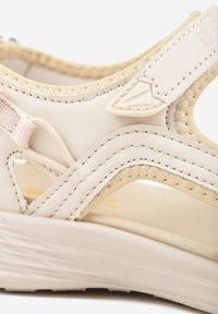 Born2be - Ciemnobeżowe Sportowe Sandały ze Skórzaną Wkładką Corolenia. Okazja: na co dzień, na spacer. Kolor: beżowy. Materiał: skóra. Sezon: lato. Styl: sportowy #6