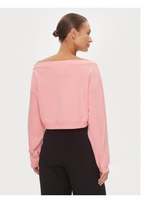 Tommy Jeans Bluza DW0DW17956 Różowy Cropped Fit. Kolor: różowy. Materiał: bawełna, syntetyk #5