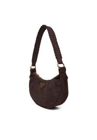 Guess Torebka Amita Mini HWSB95 39720 Brązowy. Kolor: brązowy. Materiał: skórzane, zamszowe