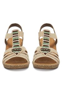 Rieker Sandały V2451-62 Beżowy. Kolor: beżowy. Materiał: syntetyk, materiał #6