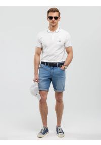 Big-Star - Szorty męskie jeansowe niebieskie Aden 255. Kolor: niebieski. Materiał: jeans. Sezon: lato. Styl: wakacyjny, klasyczny, elegancki #4