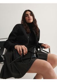 Reserved - Torebka crossbody z imitacji skóry - czarny. Kolor: czarny. Materiał: skórzane #1