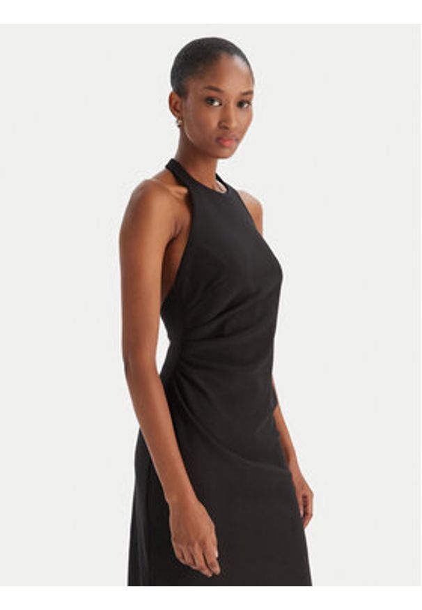 Eleh Sukienka wieczorowa EFW250216 Czarny Regular Fit. Kolor: czarny. Materiał: syntetyk. Styl: wizytowy