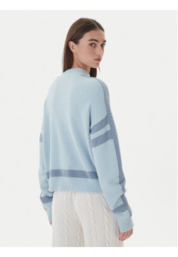 Guess Golf W5BR78 Z4242 Niebieski Relaxed Fit. Typ kołnierza: golf. Kolor: niebieski. Materiał: syntetyk