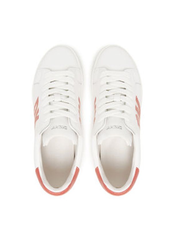 DKNY Sneakersy Abeni Lace Up Sneaker K1300916 Biały. Kolor: biały. Materiał: skóra