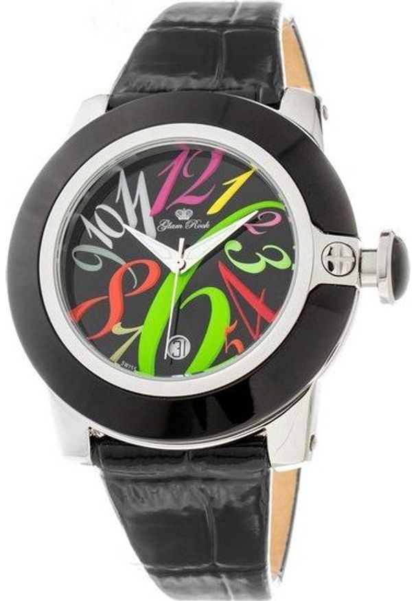 Zegarek Glam Rock Zegarek Damski Glam Rock GR32018-BB ( 44 mm). Styl: rockowy