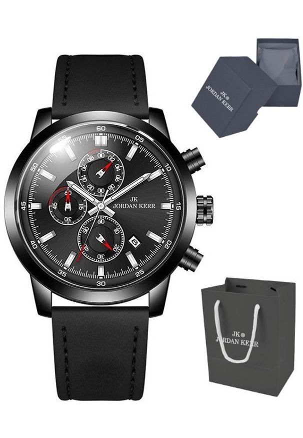Zegarek Jordan Kerr L1076 IPB CTCP męski chronograf 44 mm .