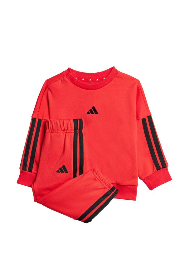 Adidas - Zestaw Essentials Joggers Kids. Kolor: czerwony, czarny, wielokolorowy. Materiał: dresówka, materiał