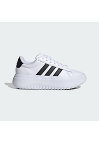 Adidas - Buty Grand Court Platform. Kolor: wielokolorowy, czarny, biały. Obcas: na platformie. Sport: tenis