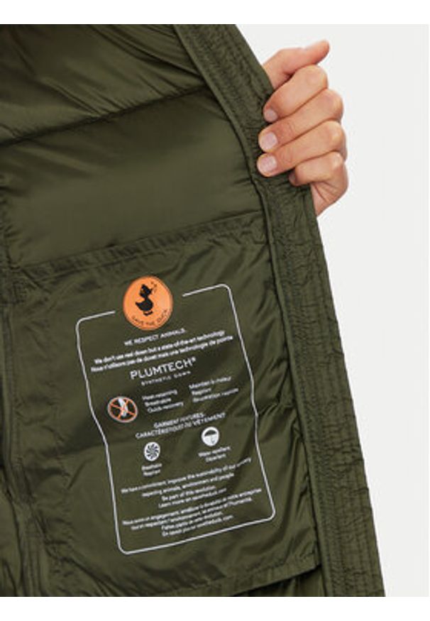 Save The Duck Płaszcz zimowy D40279W IRIS19 Zielony Regular Fit. Kolor: zielony. Materiał: syntetyk. Sezon: zima