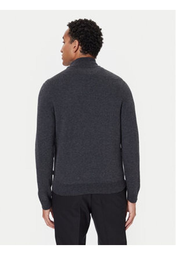 BOSS Kardigan H-Heterno 50549950 Szary Regular Fit. Kolor: szary. Materiał: wełna