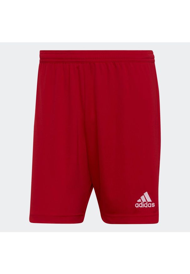 Adidas - Spodenki piłkarskie męskie adidas Entrada 22. Kolor: czerwony. Sport: piłka nożna
