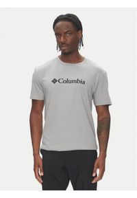 columbia - Columbia T-Shirt CSC Basic Logo EM2180 Szary Regular Fit. Kolor: szary. Materiał: bawełna