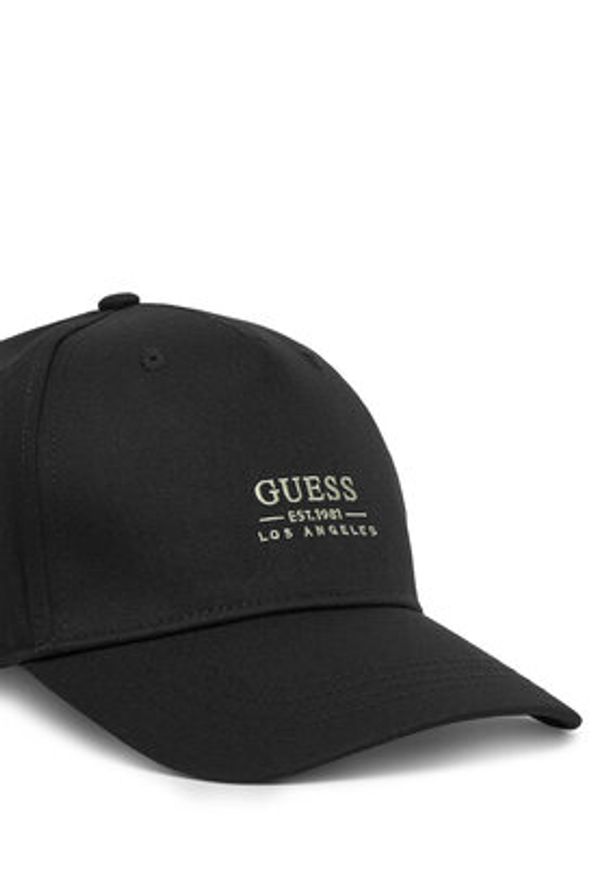 Guess Czapka z daszkiem AM9522 POL01 Czarny. Kolor: czarny. Materiał: materiał, bawełna