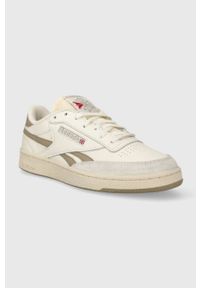 Reebok sneakersy skórzane Club C Revenge kolor beżowy. Nosek buta: okrągły. Zapięcie: sznurówki. Kolor: beżowy. Materiał: skóra. Model: Reebok Club #3