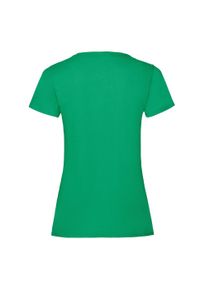 FRUIT OF THE LOOM - Koszulka Damska Valueweight. Kolor: zielony