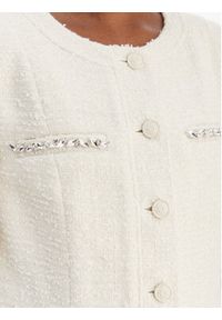 Guess Marynarka W6RL54 WJ632 Écru Regular Fit. Materiał: syntetyk #3