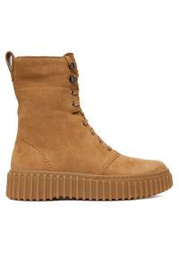 Clarks Trzewiki Torhill Style 26182917 Brązowy. Kolor: brązowy. Materiał: nubuk, skóra