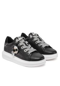 Karl Lagerfeld - KARL LAGERFELD Sneakersy KL62576T Czarny. Kolor: czarny. Materiał: skóra #6