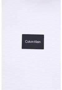 Calvin Klein - Bluza bawełniana. Okazja: na co dzień. Kolor: biały. Materiał: bawełna. Wzór: gładki. Styl: casual #2