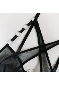 Intica - Komplet bielizny z ozdobnymi regulowanymi paskami na romantyczne wieczory Shoshana. Kolor: wielokolorowy. Materiał: materiał. Wzór: paski #4