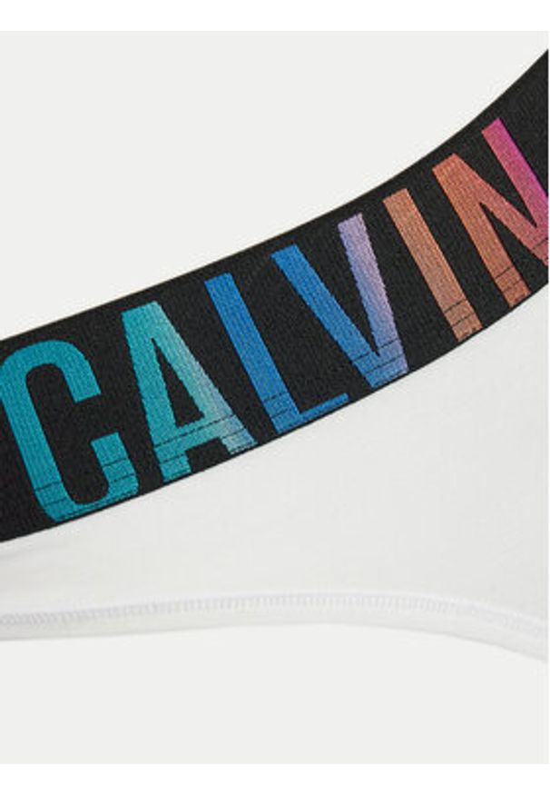 Calvin Klein Underwear Stringi 000QF7833E Biały. Kolor: biały. Materiał: bawełna
