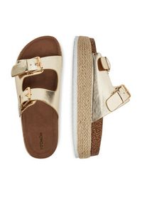 DeeZee Espadryle LB-P1690 Złoty. Kolor: złoty. Materiał: materiał, syntetyk #7
