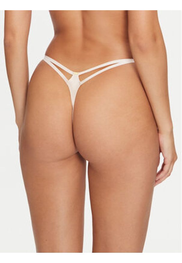 SELMARK - Selmark Stringi Federica 61100 Beżowy. Kolor: beżowy. Materiał: bawełna