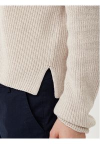 Marc O'Polo Kardigan B01605961069 Beżowy Regular Fit. Typ kołnierza: polo. Kolor: beżowy. Materiał: bawełna