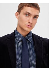 Selected Homme Koszula 16087706 Granatowy Slim Fit. Kolor: niebieski. Materiał: bawełna #5