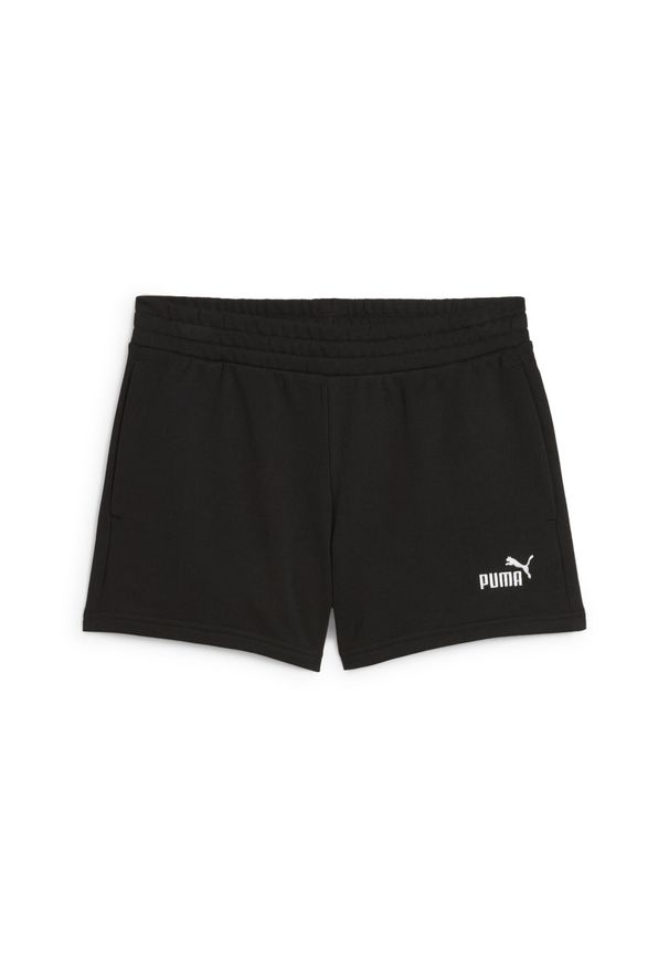 Puma - Damskie szorty z małym logo No. 1 ESS 4'' PUMA. Kolor: fioletowy, czarny, szary, wielokolorowy. Sport: turystyka piesza