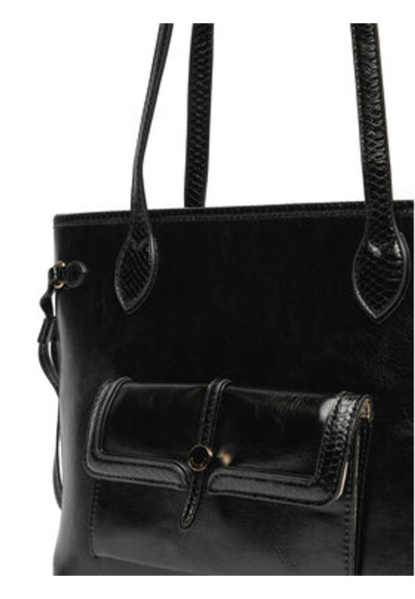 Monnari Torebka BAG6000 Czarny. Kolor: czarny. Materiał: skórzane