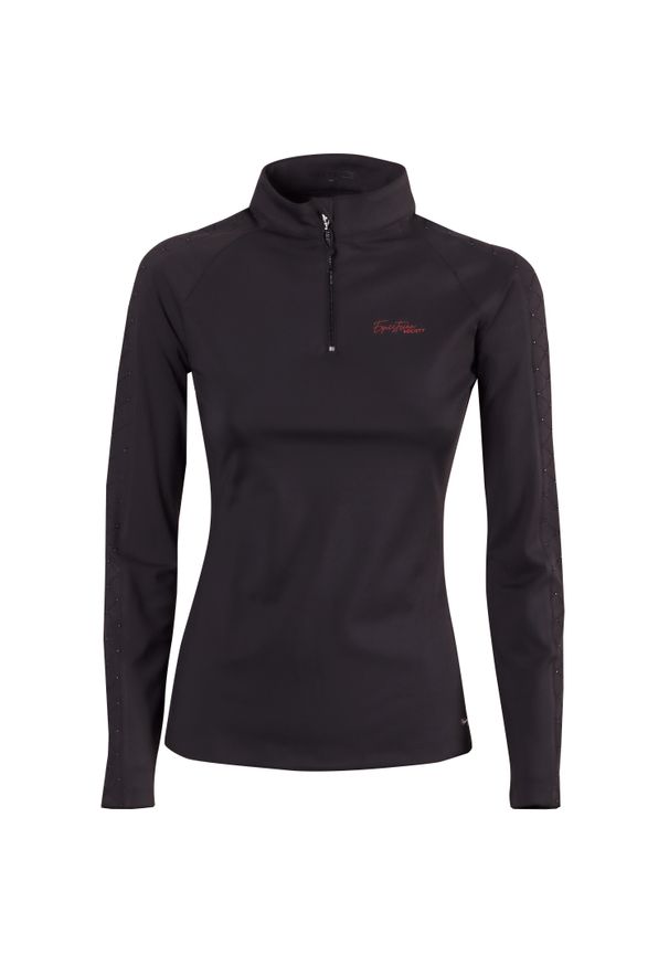 HARRYS HORSE - Damska koszulka do jazdy konnej Harry's Horse Classy Indy. Kolor: czarny. Długość rękawa: długi rękaw