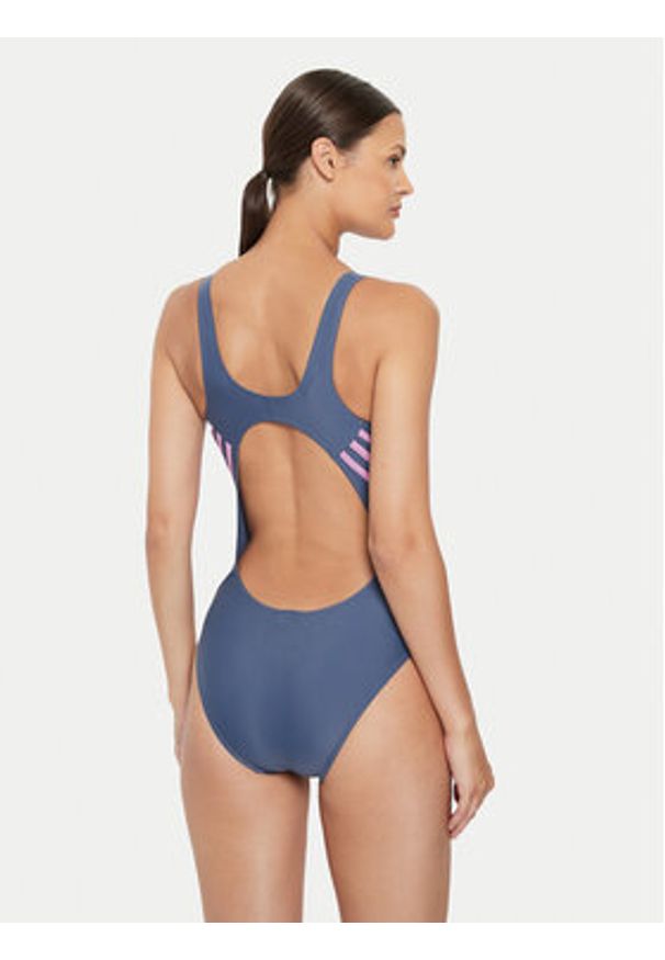 Adidas - adidas Strój kąpielowy 3-Stripes IY9720 Niebieski. Kolor: niebieski. Materiał: syntetyk