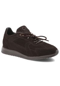 CheBello - Brązowe Sneakersy Chebello Modne Welurowe Obuwie Damskie. Okazja: na co dzień. Kolor: brązowy. Materiał: welur. Szerokość cholewki: normalna. Styl: casual, elegancki