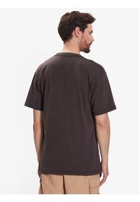 DC T-Shirt Pigment Dye ADYZT05223 Brązowy Relaxed Fit. Kolor: brązowy. Materiał: bawełna #2