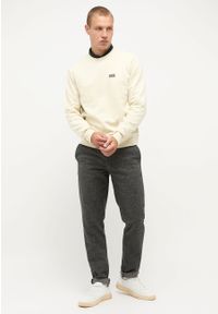 Mustang - MĘSKA BLUZA MUSTANG Ben Crewneck White Asparagus 1014511 3000 #6