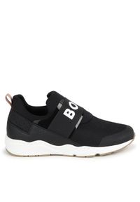 BOSS - Boss Sneakersy J50853 M Czarny. Kolor: czarny. Materiał: materiał, mesh