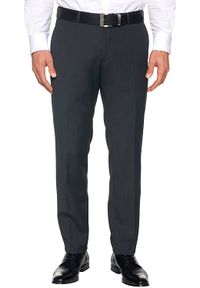 Tom Tailor - TOM TAILOR SPODNIE MĘSKIE NOS SUIT PANT SOLID BLACK 64015470911 COL. 2999. Materiał: poliester, materiał, wiskoza. Styl: elegancki