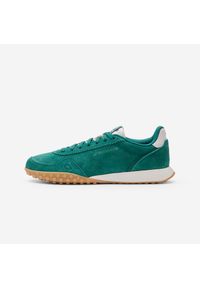 Decathlon - Sneakersy damskie RL70 zamszowe. Okazja: na co dzień. Kolor: zielony, biały, wielokolorowy, różowy. Materiał: zamsz