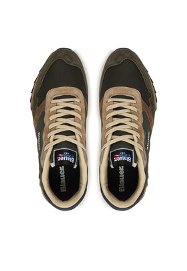 Blauer Sneakersy F5RYDER01/NYN Zielony. Kolor: zielony. Materiał: zamsz, skóra