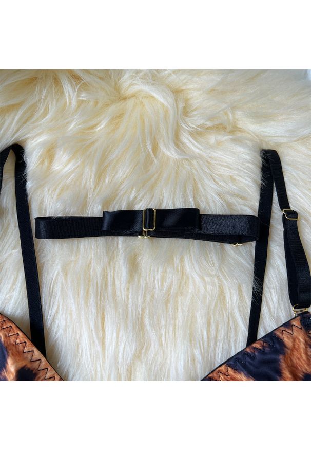 Intica - Zestaw bielizny sześcioczęściowy elegancki Antonella. Materiał: materiał, skóra