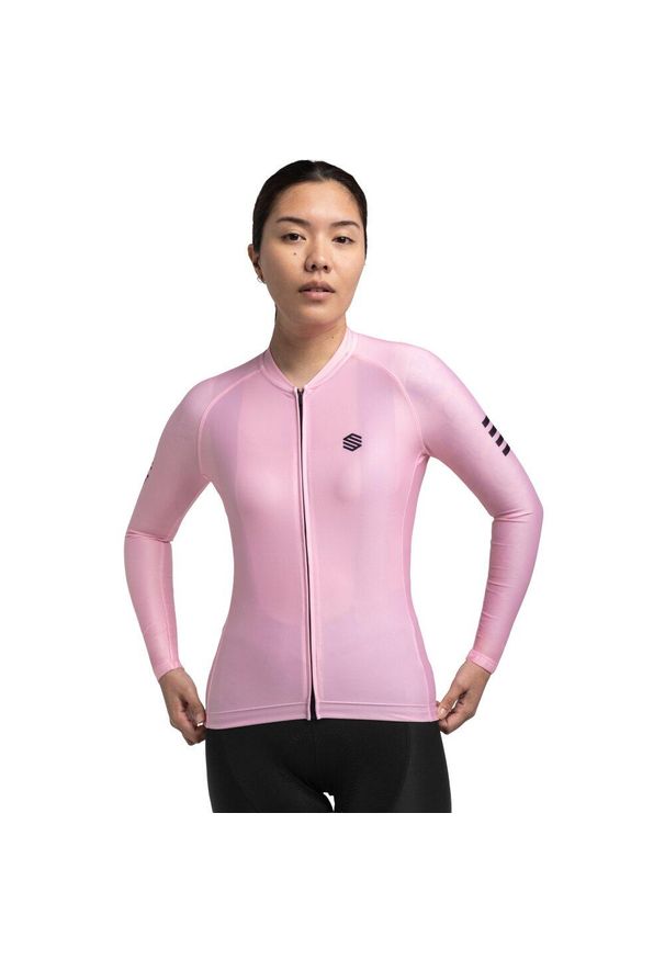 SIROKO - Damska koszulka rowerowa z krótkim rękawem Kolarstwo Siroko M2 Flamingo. Kolor: czarny, wielokolorowy, różowy. Długość rękawa: krótki rękaw. Długość: krótkie. Sport: kolarstwo