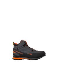 LA SPORTIVA - Buty trekkingowe męskie Boulder X Mid. Kolor: pomarańczowy, wielokolorowy, szary. Technologia: Gore-Tex