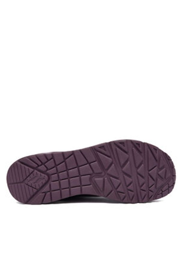 skechers - Skechers Sneakersy Uno 73690/WINE Bordowy. Kolor: czerwony. Materiał: skóra