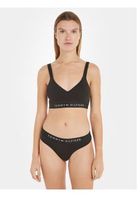 TOMMY HILFIGER - Tommy Hilfiger Stringi UW0UW04146 Czarny. Kolor: czarny. Materiał: bawełna #1