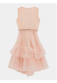 Guess Sukienka elegancka J4RK05 KC3F0 Różowy Regular Fit. Kolor: różowy. Materiał: syntetyk. Styl: elegancki #4